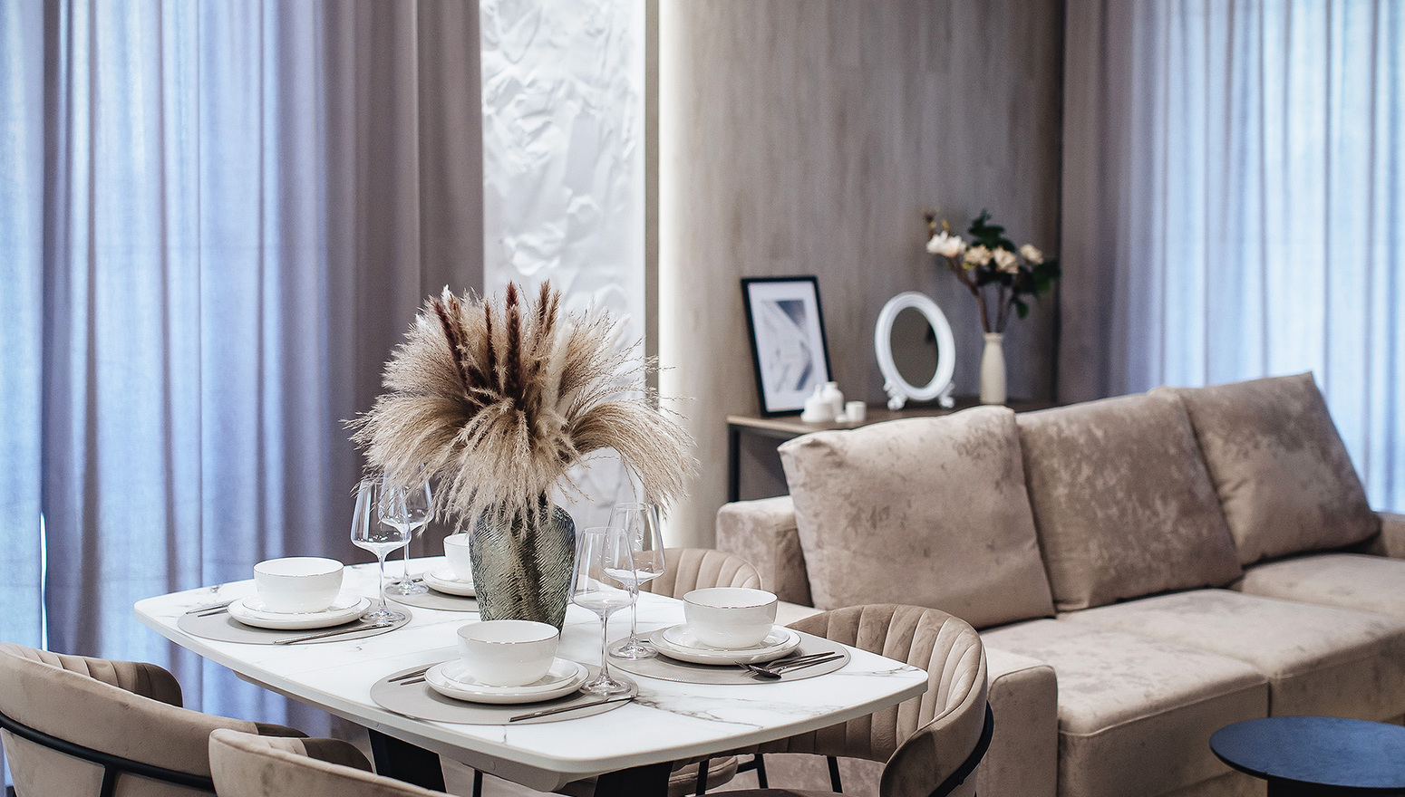 шикарный дизайн интерьера в саратове, интерьер гостиной